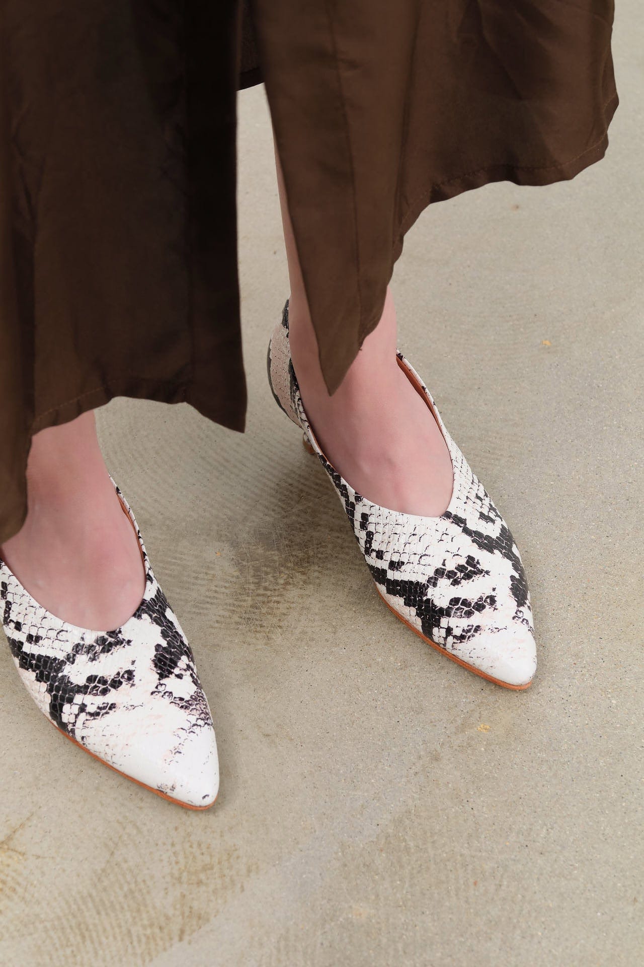 Rachel Comey Accessories Womens Shoes Clemmie Kitten Heel in Blush Multi