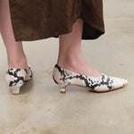 Rachel Comey Accessories Womens Shoes Clemmie Kitten Heel in Blush Multi