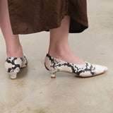 Rachel Comey Accessories Womens Shoes Clemmie Kitten Heel in Blush Multi