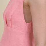 Rachel Comey Light Pink Crop Dress Shirt Detailing on Darter Top