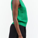 Rachel Comey Green Grass Sleeveless Dawson Vest with V Neck