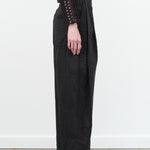 Rachel Comey Black Zip Up Cotton Dress Pant Dini Pant Wide Leg