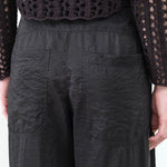 Black Wide Leg Dini Pant Cotton Wide Leg with Pockets by Rachel Comey