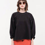 Rachel Comey Apparel Womens Lounge Fond Sweatshirt in Charcoal
