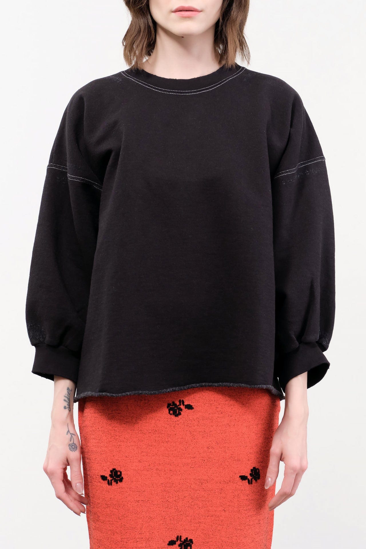 Rachel Comey Apparel Womens Lounge Fond Sweatshirt in Charcoal