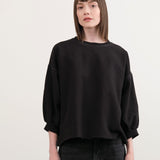Rachel Comey Apparel Womens Blouses Fond Sweatshirt in Charcoal Charcoal / XS/S