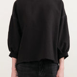 Rachel Comey Apparel Womens Blouses Fond Sweatshirt in Charcoal Charcoal / XS/S