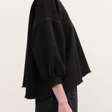 Rachel Comey Apparel Womens Blouses Fond Sweatshirt in Charcoal Charcoal / XS/S