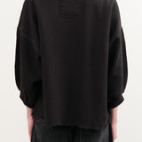 Rachel Comey Apparel Womens Blouses Fond Sweatshirt in Charcoal Charcoal / XS/S