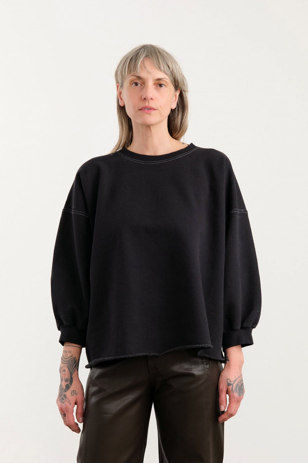 Rachel Comey Apparel Womens Lounge Fond Sweatshirt in Charcoal