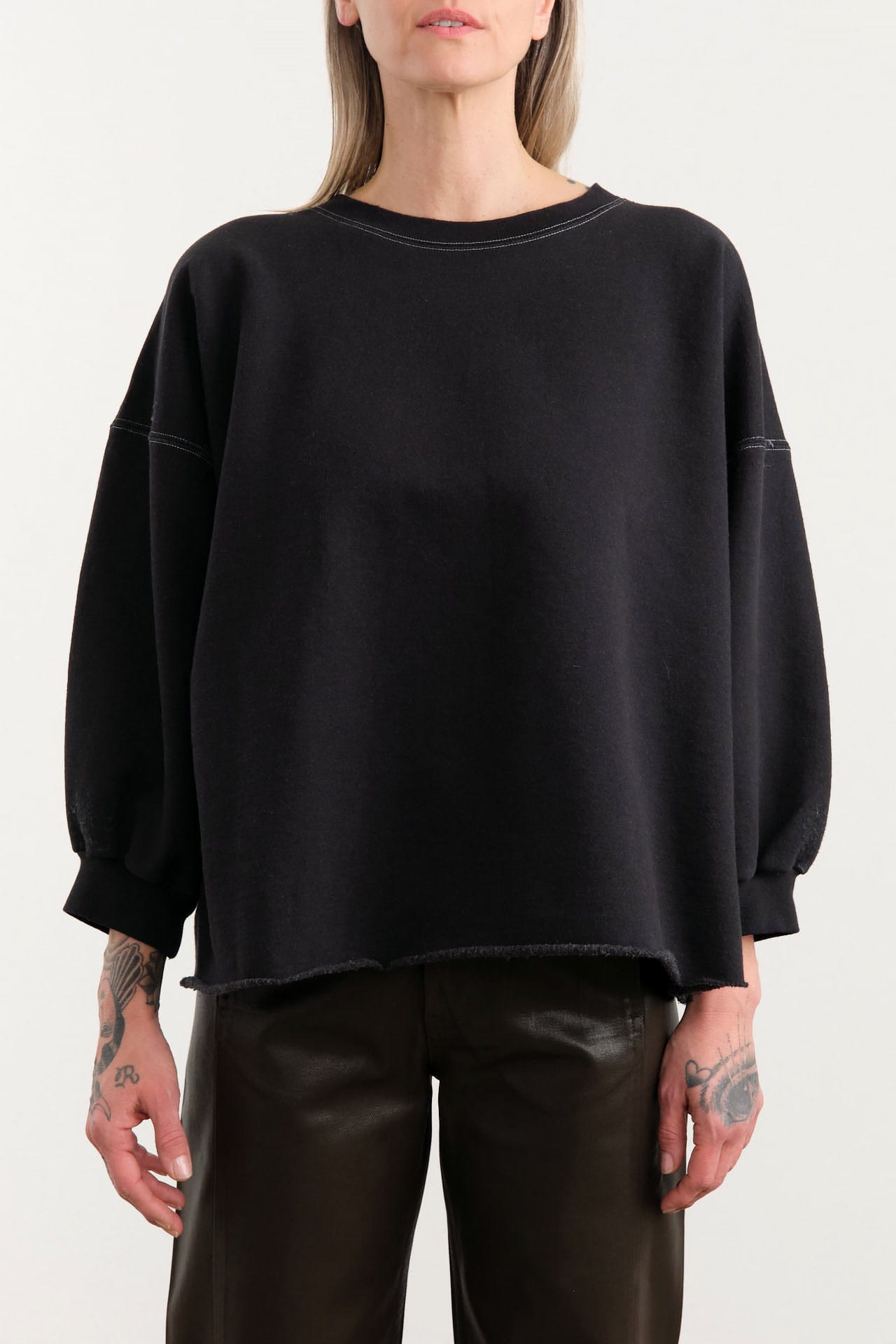 Rachel Comey Apparel Womens Lounge Fond Sweatshirt in Charcoal