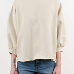 Rachel Comey Apparel Womens Lounge Fond Sweatshirt in Dirty White