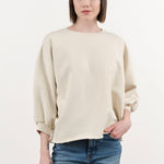 Rachel Comey Apparel Womens Lounge Fond Sweatshirt in Dirty White