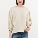 Rachel Comey Apparel Womens Lounge Fond Sweatshirt in Dirty White