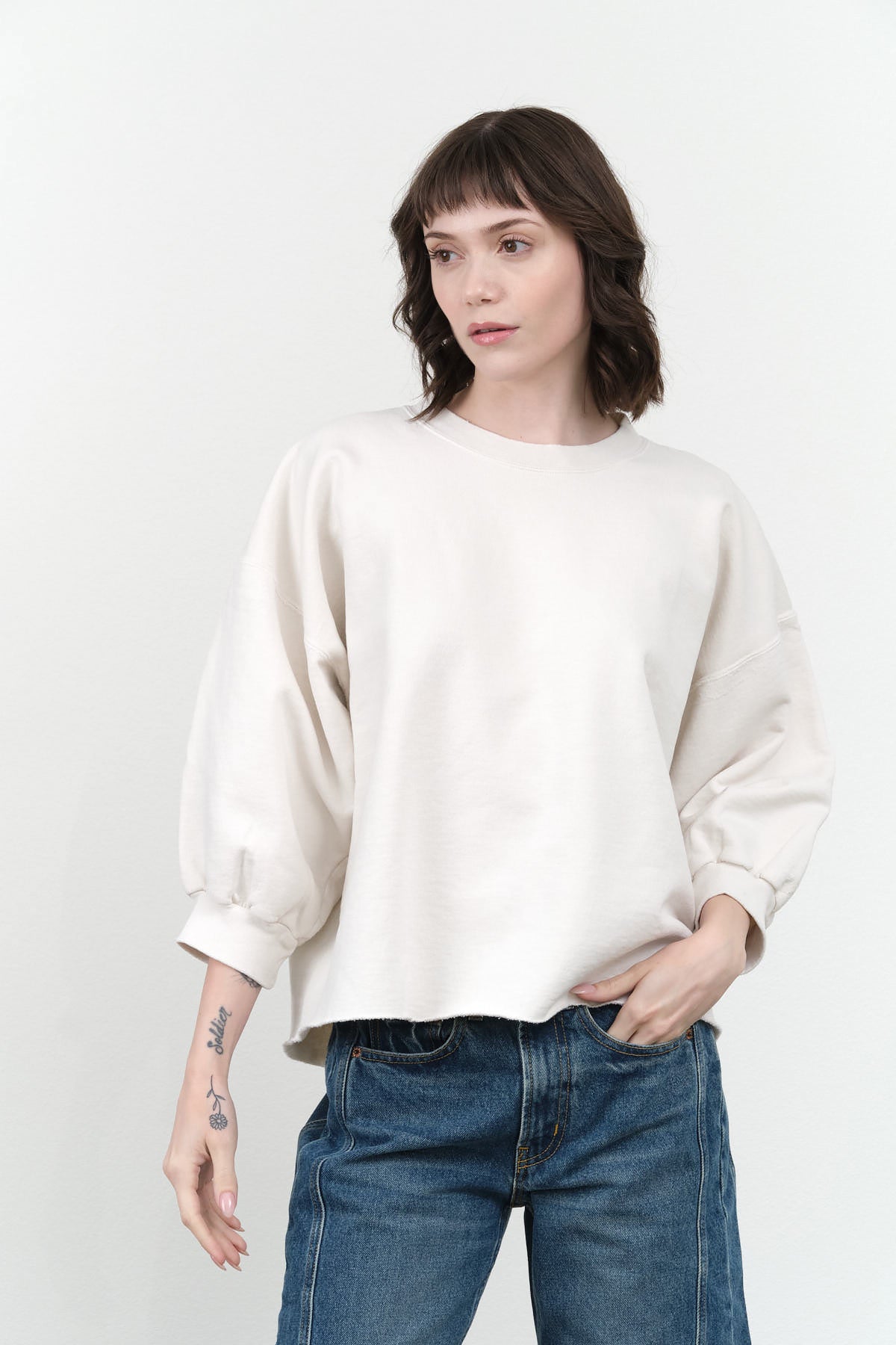 Rachel Comey Fond Sweatshirt in Dirty White