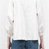 Oversized Cropped Fond Sweatshirt in Dirty White by Designer Brand Rachel Comey 