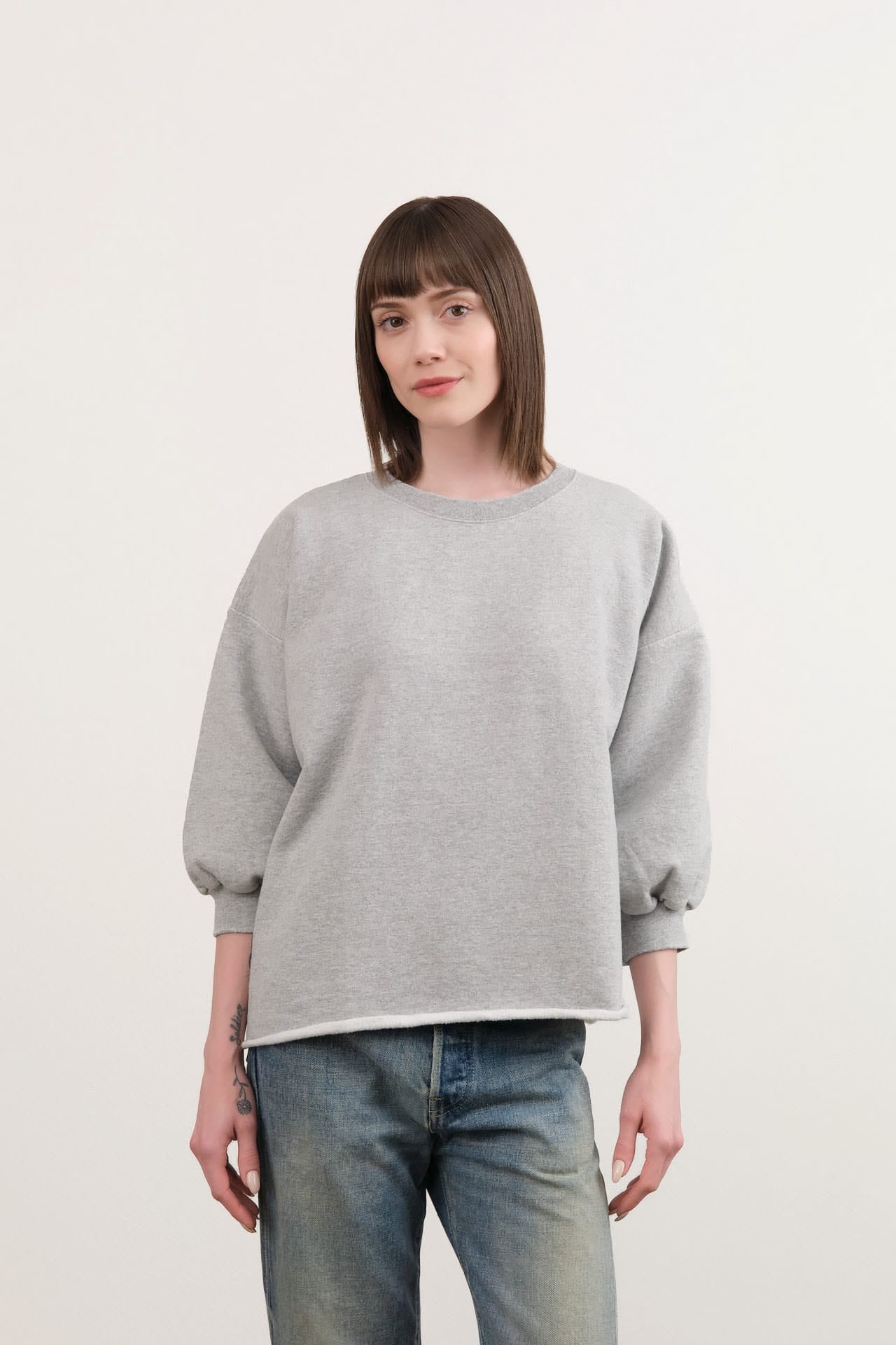 Rachel Comey Apparel Womens Lounge Fond Sweatshirt in Grey