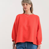 Rachel Comey Apparel Womens Lounge Fond Sweatshirt in Tomato