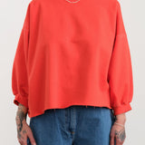 Rachel Comey Apparel Womens Lounge Fond Sweatshirt in Tomato