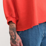Rachel Comey Apparel Womens Lounge Fond Sweatshirt in Tomato