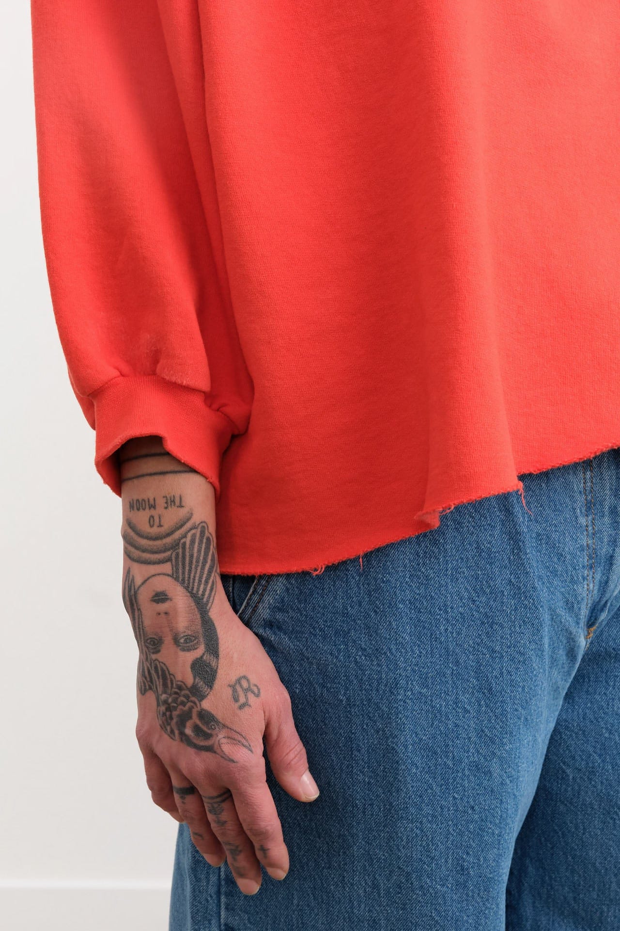 Rachel Comey Apparel Womens Lounge Fond Sweatshirt in Tomato