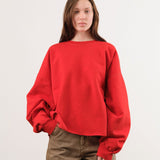 Rachel Comey Apparel Womens Lounge Fonder Sweatshirt in Cherry Cherry / XS/S