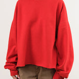 Rachel Comey Apparel Womens Lounge Fonder Sweatshirt in Cherry Cherry / XS/S