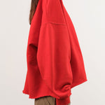 Rachel Comey Apparel Womens Lounge Fonder Sweatshirt in Cherry Cherry / XS/S
