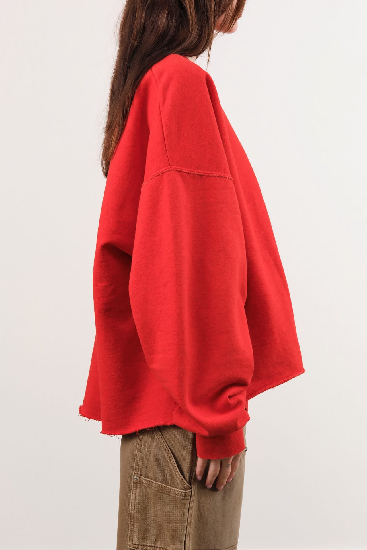 Rachel Comey Apparel Womens Lounge Fonder Sweatshirt in Cherry Cherry / XS/S