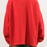 Rachel Comey Apparel Womens Lounge Fonder Sweatshirt in Cherry Cherry / XS/S