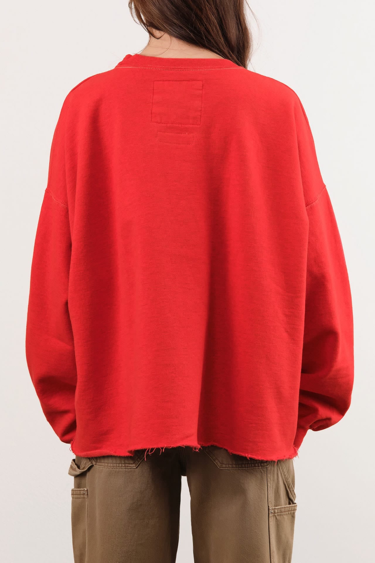 Rachel Comey Apparel Womens Lounge Fonder Sweatshirt in Cherry Cherry / XS/S