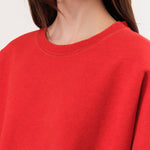 Rachel Comey Apparel Womens Lounge Fonder Sweatshirt in Cherry Cherry / XS/S