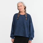 Rachel Comey Apparel Womens Lounge Fonder Sweatshirt in Indigo Indigo / XS/S