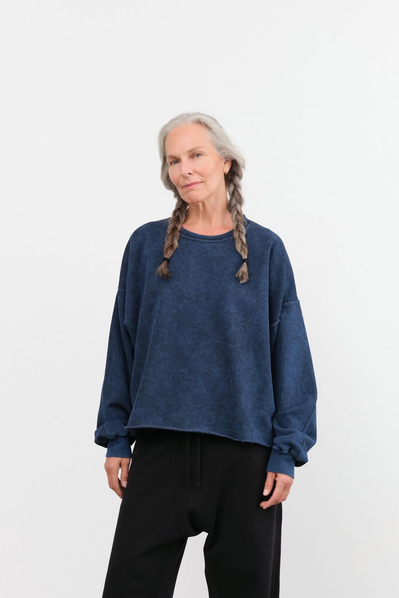 Rachel Comey Apparel Womens Lounge Fonder Sweatshirt in Indigo Indigo / XS/S
