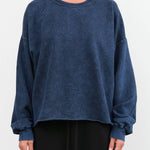 Rachel Comey Apparel Womens Lounge Fonder Sweatshirt in Indigo Indigo / XS/S
