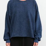 Rachel Comey Apparel Womens Lounge Fonder Sweatshirt in Indigo Indigo / XS/S