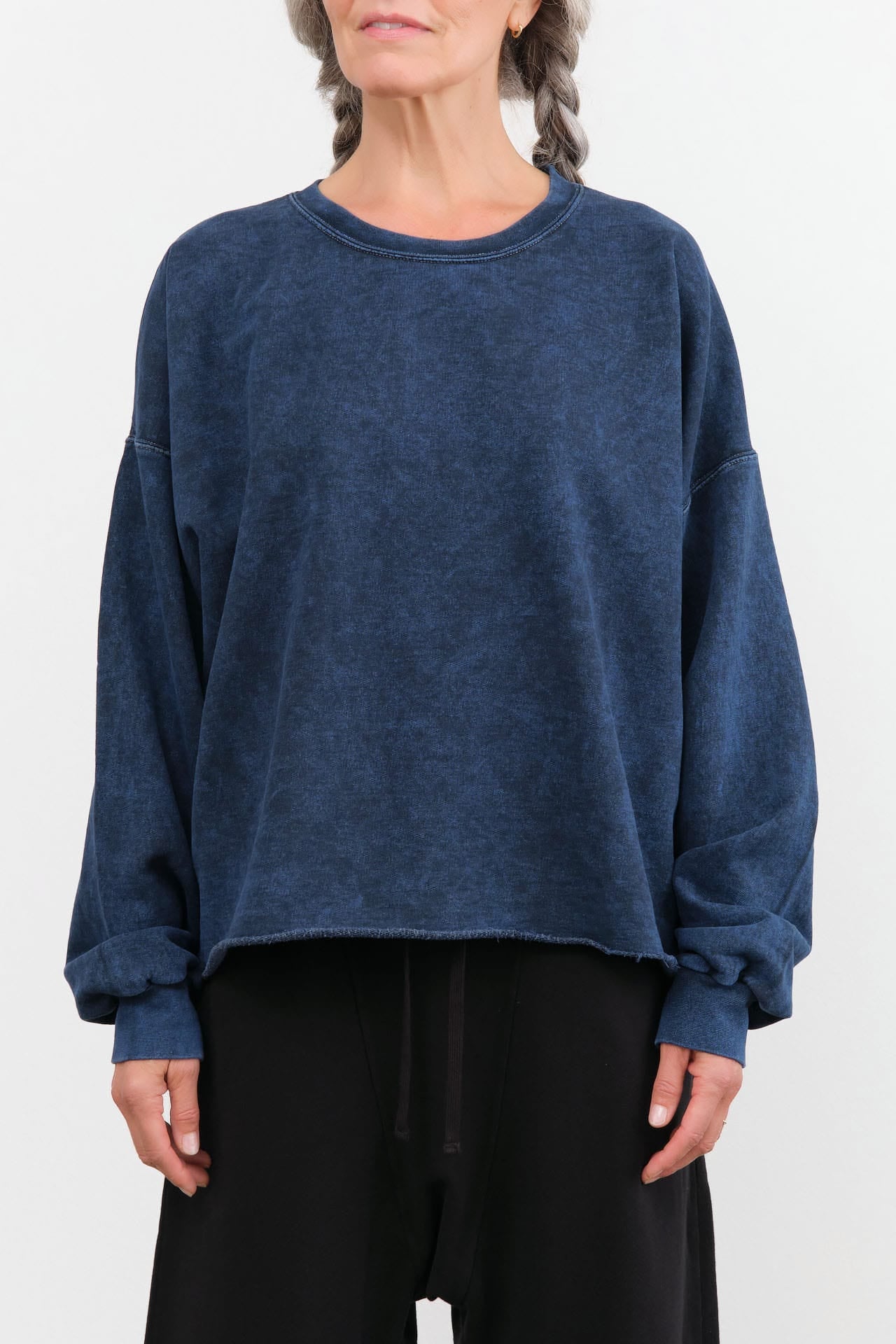 Rachel Comey Apparel Womens Lounge Fonder Sweatshirt in Indigo Indigo / XS/S