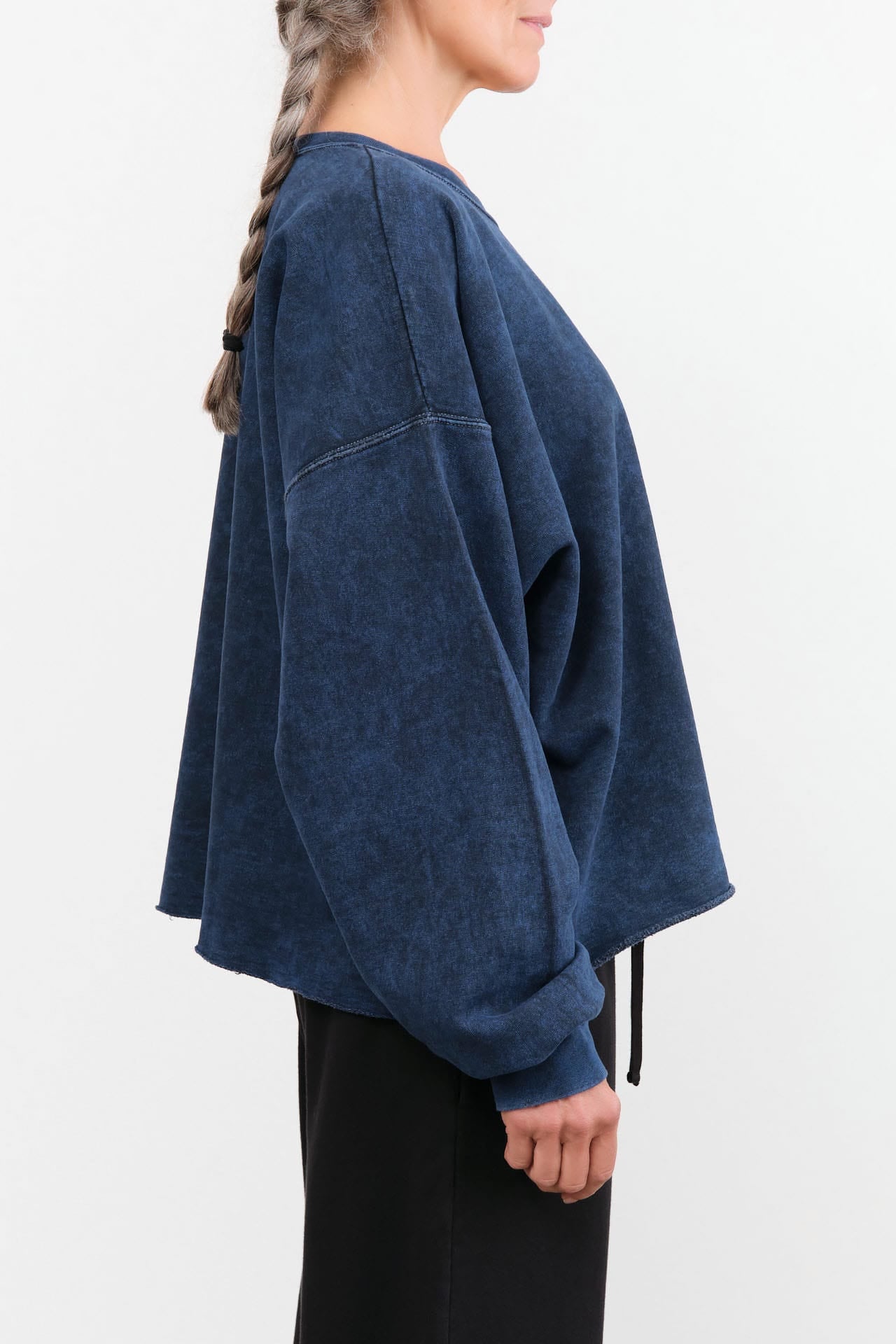 Rachel Comey Apparel Womens Lounge Fonder Sweatshirt in Indigo Indigo / XS/S
