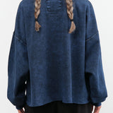 Rachel Comey Apparel Womens Lounge Fonder Sweatshirt in Indigo Indigo / XS/S
