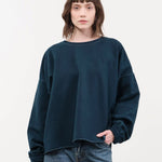Rachel Comey Apparel Womens Lounge Fonder Sweatshirt in Teal Teal / XS/S