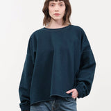 Rachel Comey Apparel Womens Lounge Fonder Sweatshirt in Teal Teal / XS/S