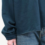 Rachel Comey Apparel Womens Lounge Fonder Sweatshirt in Teal Teal / XS/S