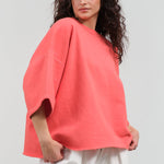 Styled view of Fondly Sweatshirt in Guava