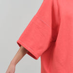 Sleeve view of Fondly Sweatshirt in Guava