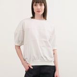 Football Tee in White