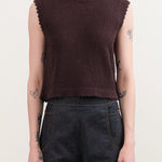 Rachel Comey Apparel Womens Sweaters Relent Top in Chocolate