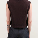 Rachel Comey Apparel Womens Sweaters Relent Top in Chocolate