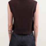 Rachel Comey Apparel Womens Sweaters Relent Top in Chocolate