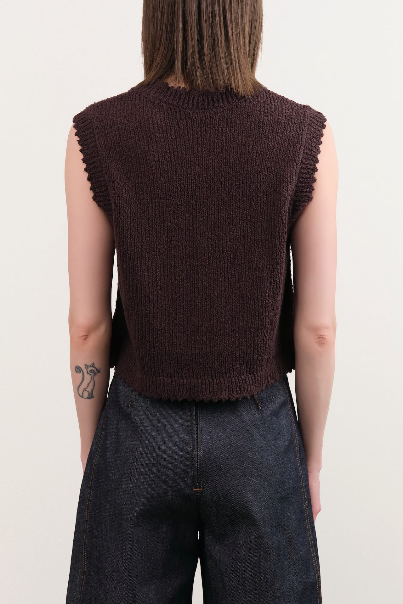 Rachel Comey Apparel Womens Sweaters Relent Top in Chocolate