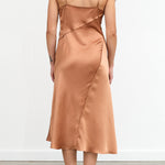 Desert Gold Strap Granger Midi Dress by Rachel Comey Designer Brand 